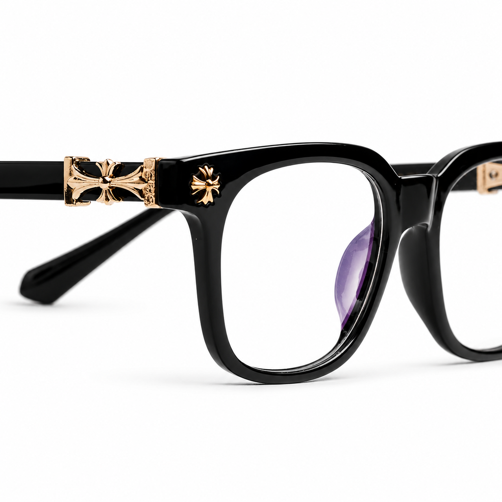 Chrome Heart  - Black/Gold- Premium Glasses