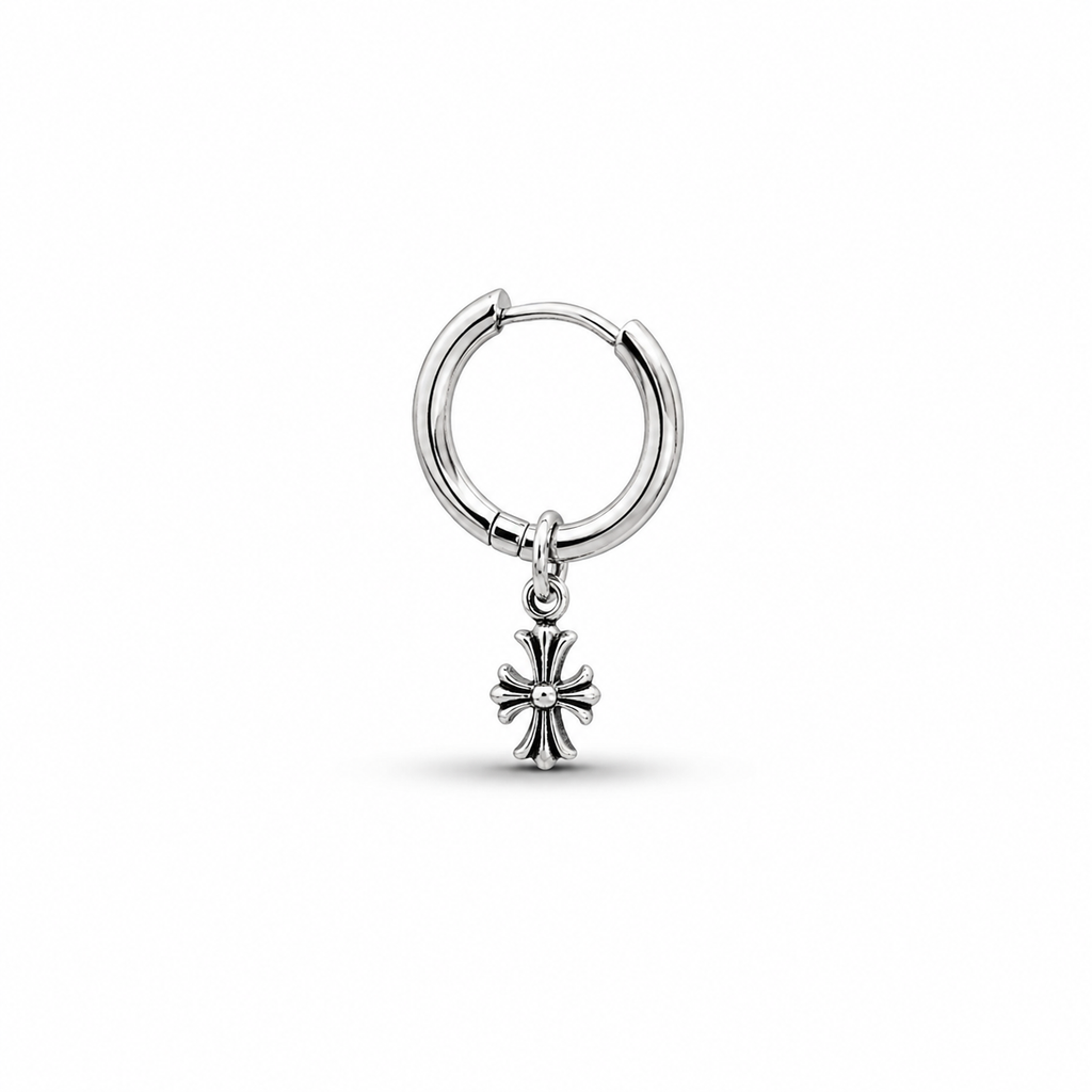Chrome Hearts Cross Piercing Earring – Single Piece