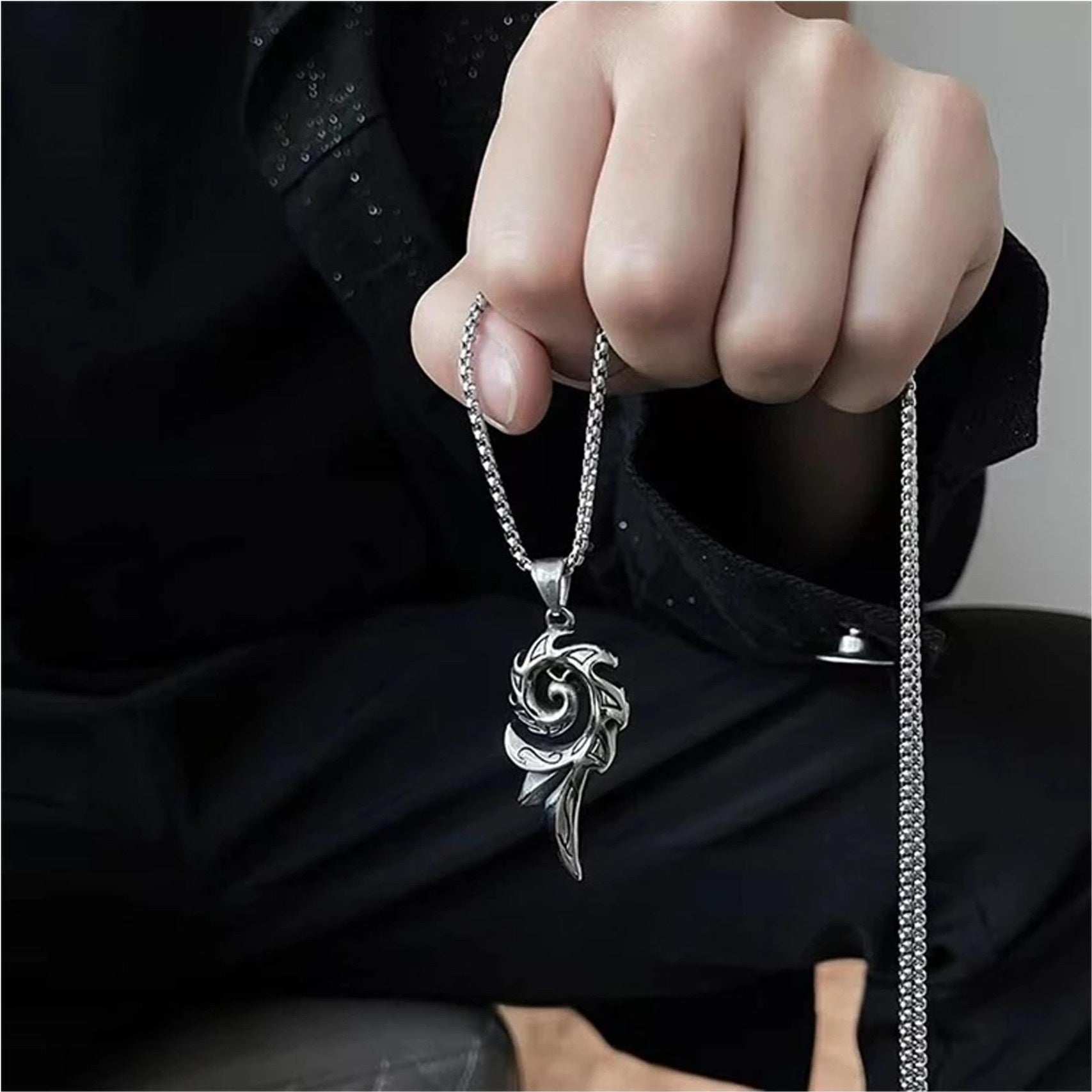 Voidfang Spiral Pendant — (Code-ZX#919)