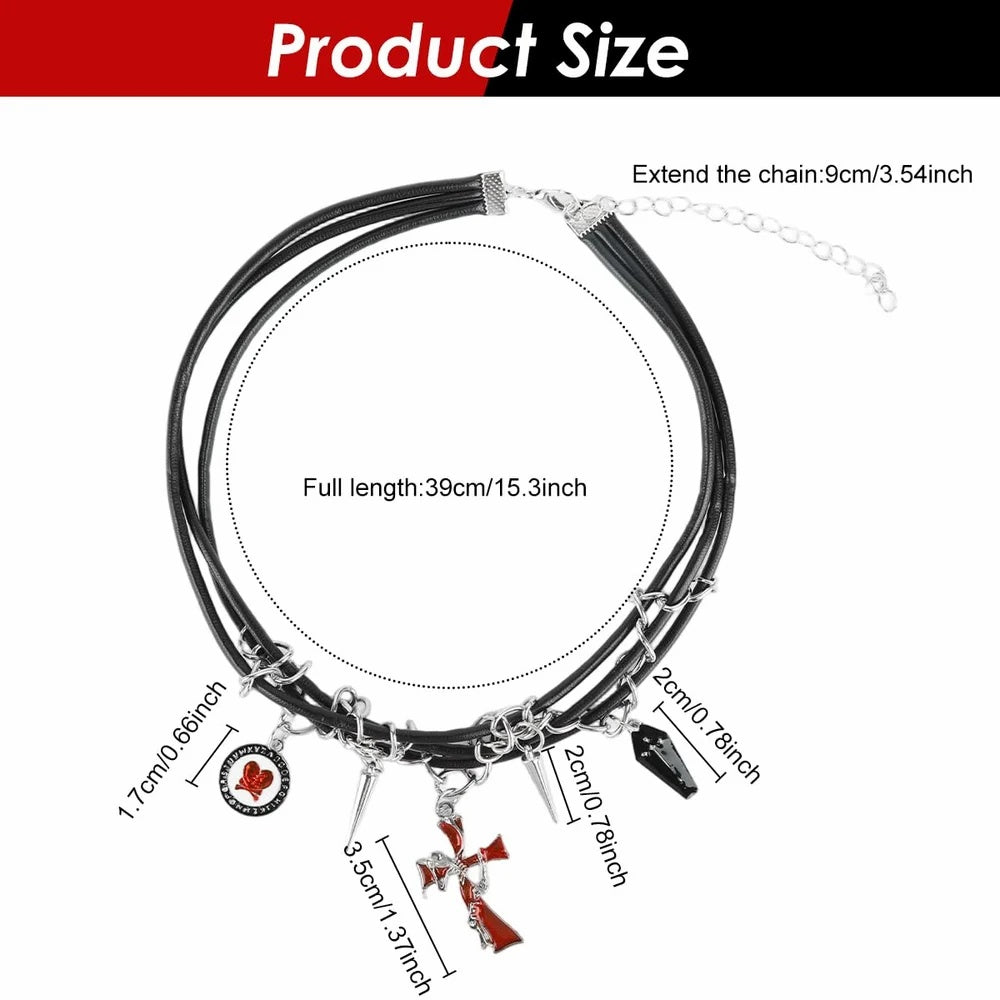 Deathwish Cross Choker(Code: ZX#201)