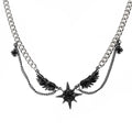 Silver Gothic Star Pendant(Code: ZX#205)