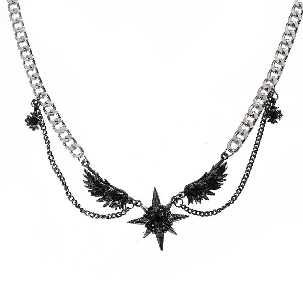 Silver Gothic Star Pendant(Code: ZX#205)