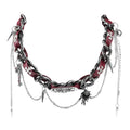 Crimson Chains Choker (Code: ZX#181)