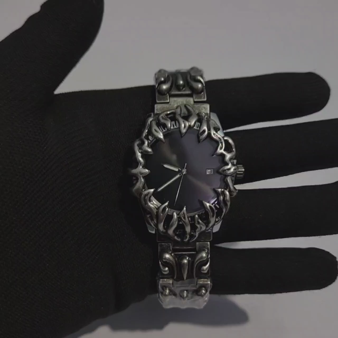 Inferno Gothic Flame Watch  – Black Edition
