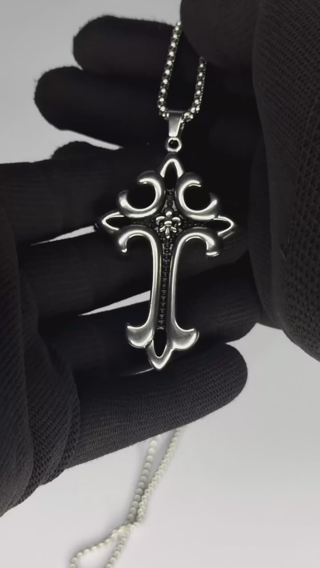 Noctis Crown Cross Pendant