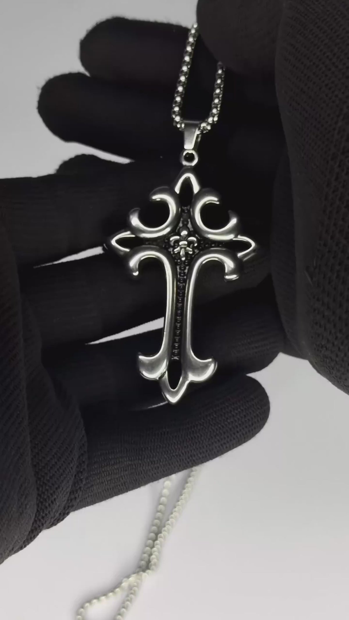 Noctis Crown Cross Pendant