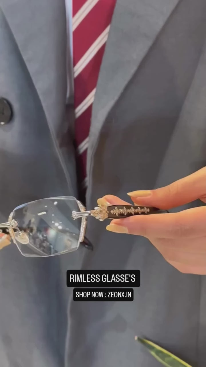Chrome Heart  Rimless Glasses - Silver - Premium Glasses