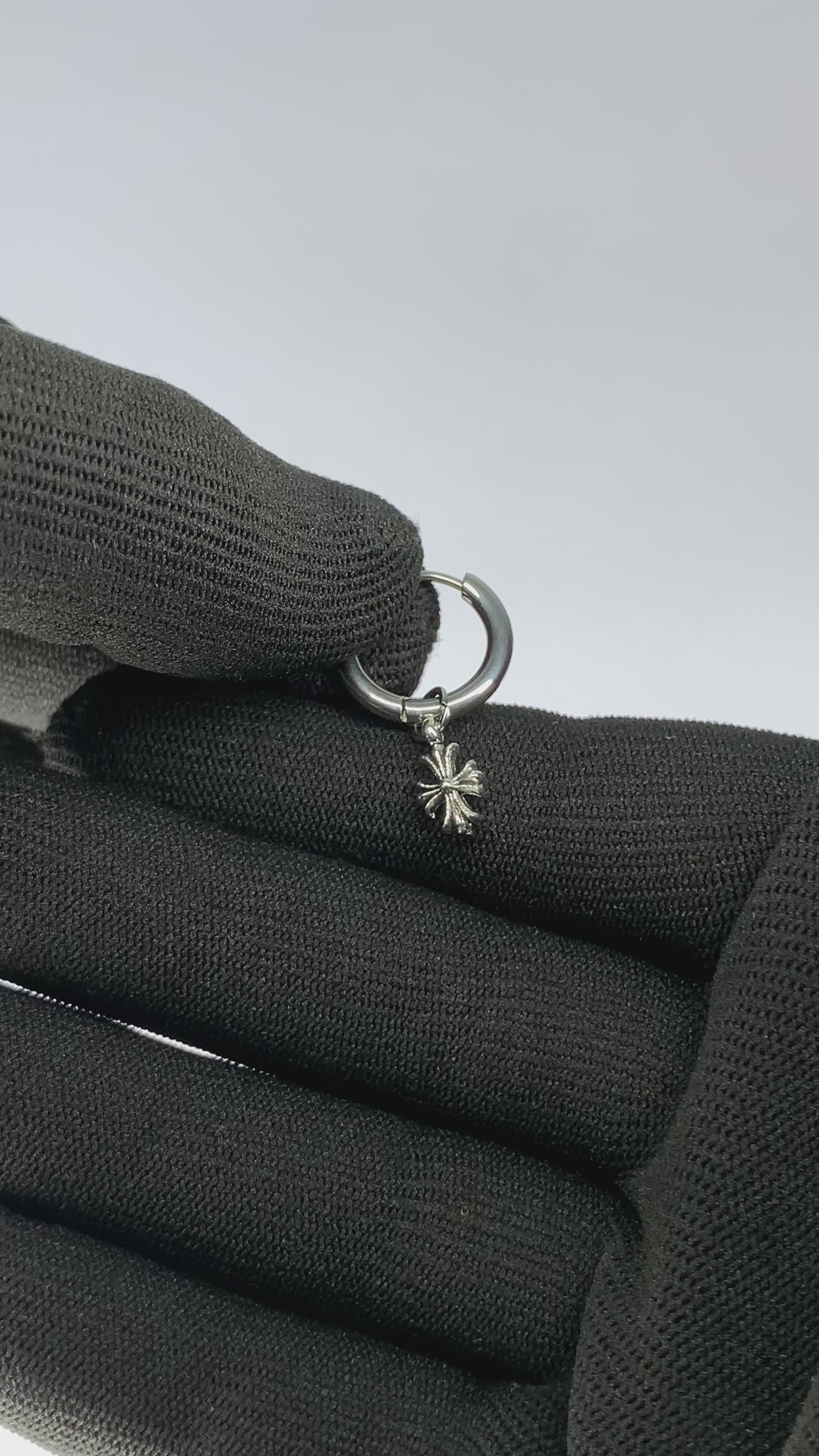 Chrome Hearts Cross Piercing Earring – Single Piece