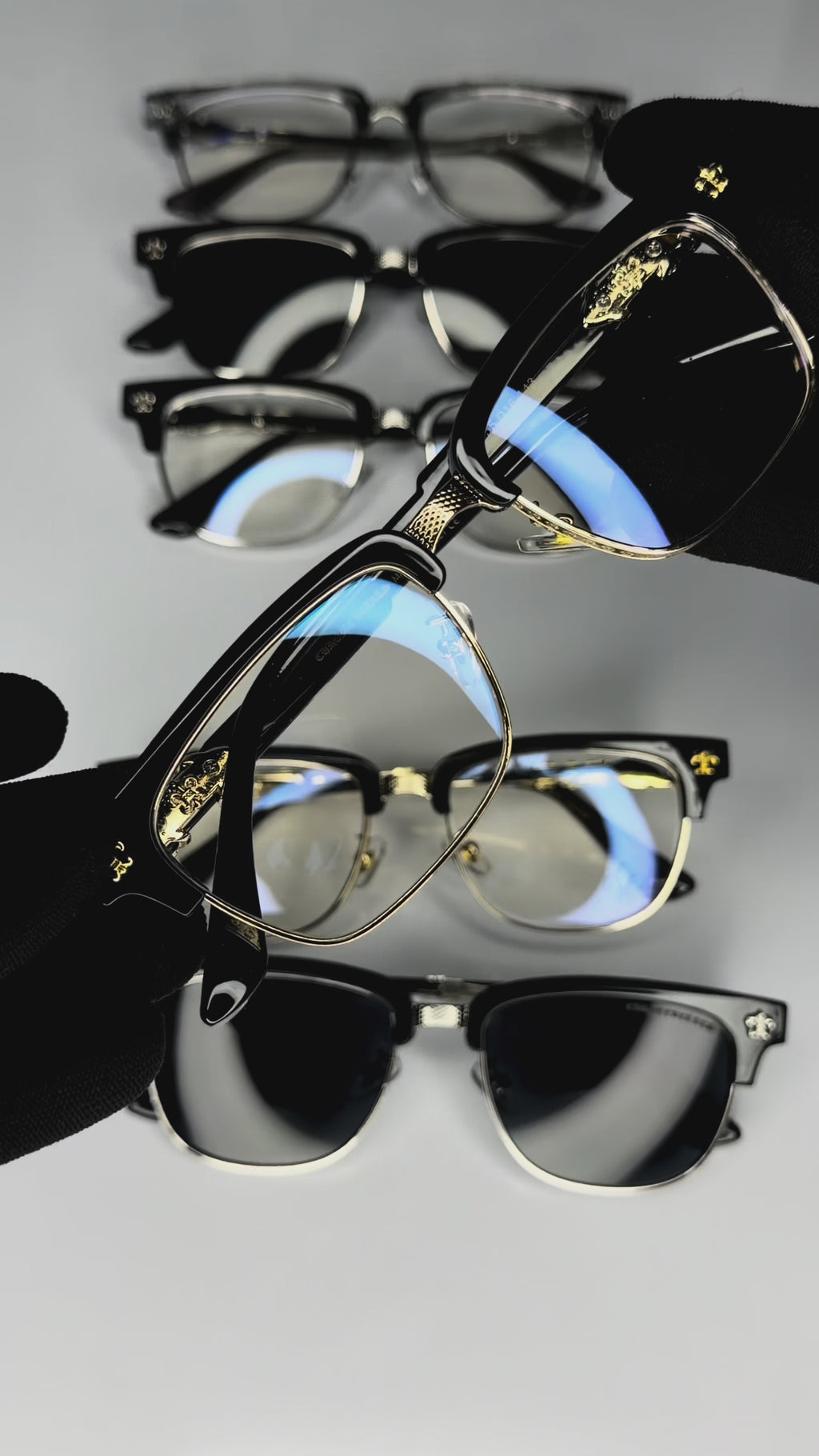 Chrome Hearts - Gold Clubmaster