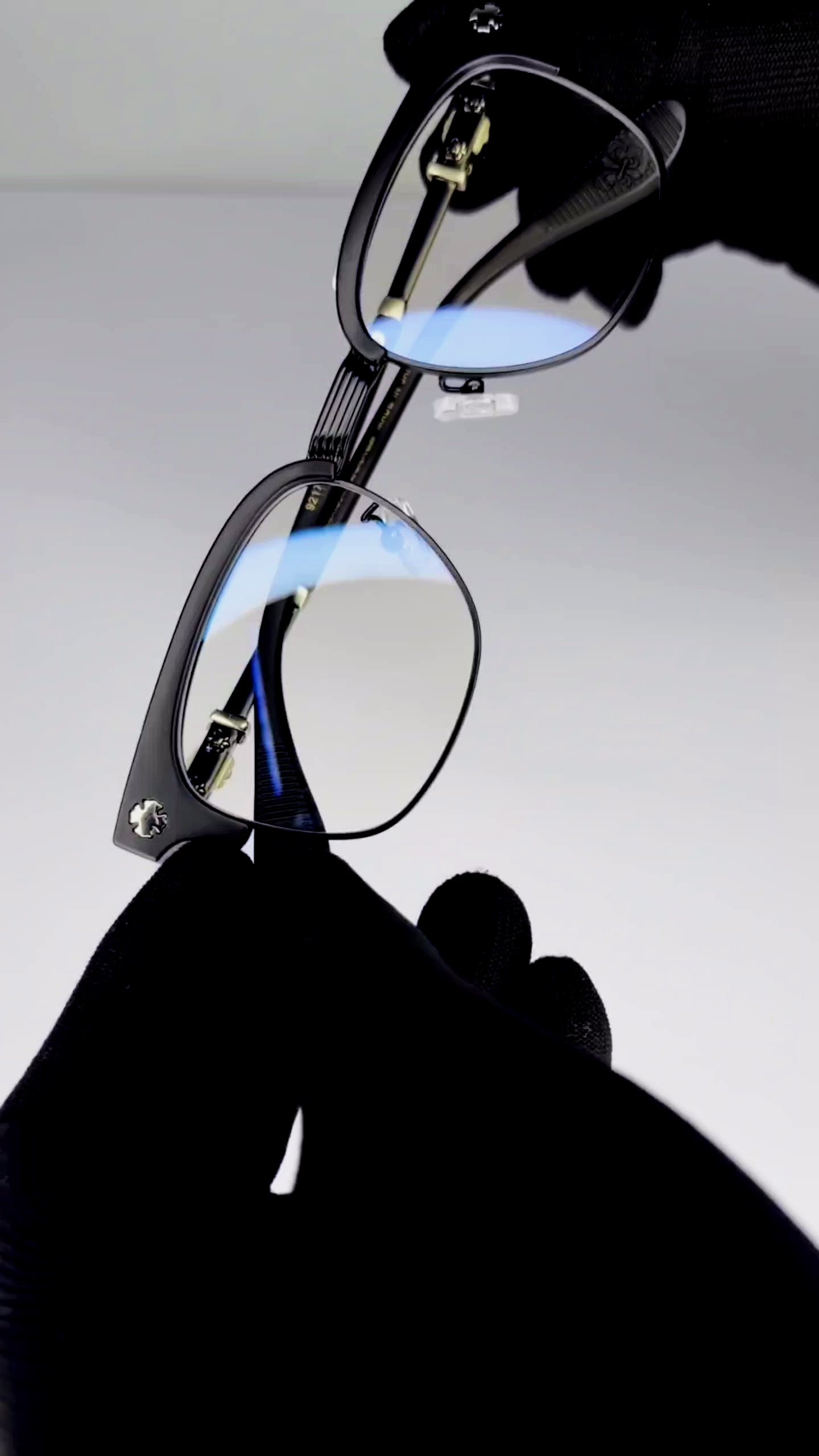 Chrome Hearts Cross Fleur-De-Lis  Glasses - Black