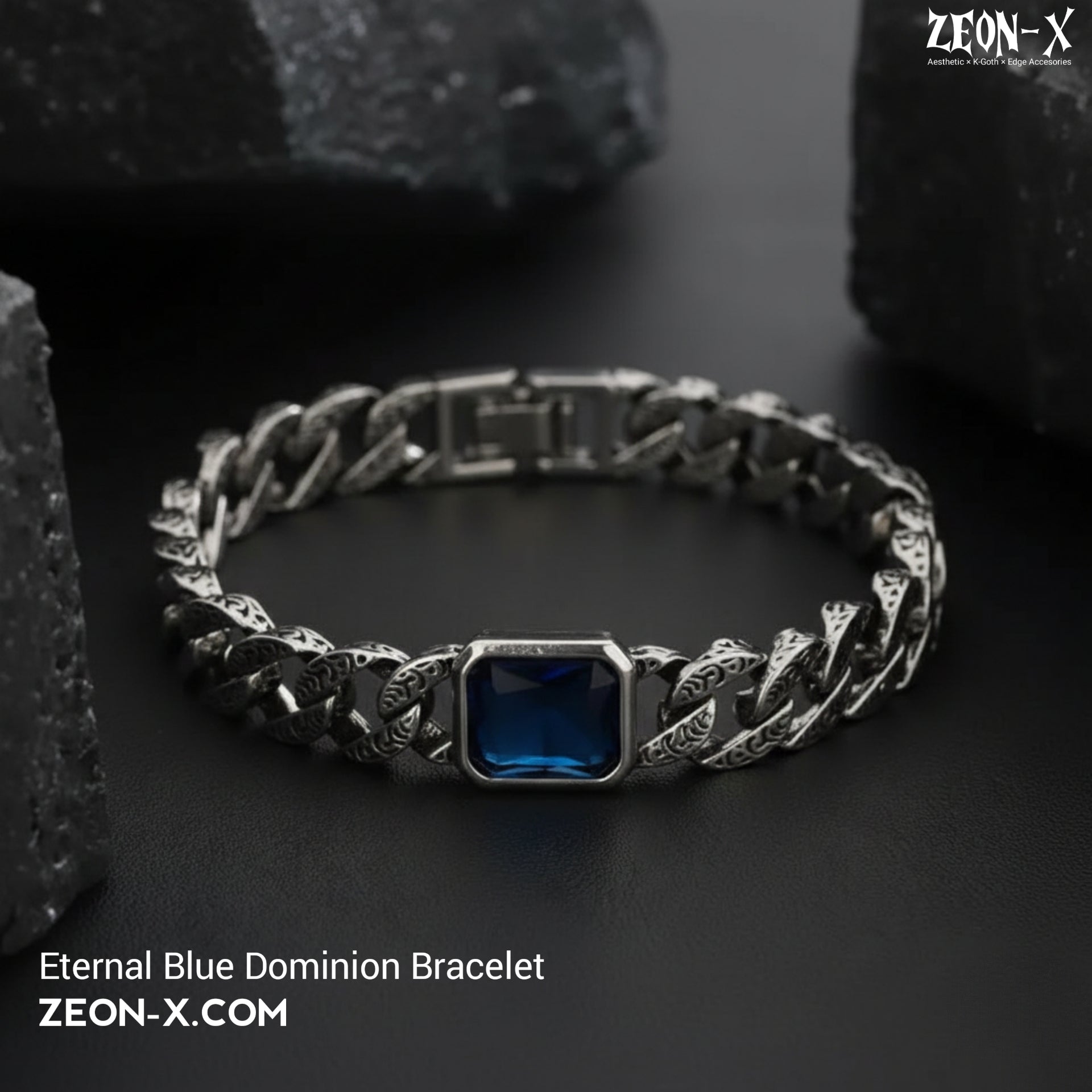 Eternal Blue Bracelet & Necklace (ZX#878)